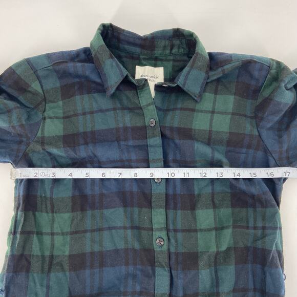 Abercrombie & Fitch Flannel Shirt Dress XST - Picture 7 of 10